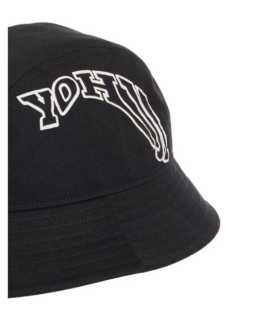 Y-3 Black Cappello Bucket for men