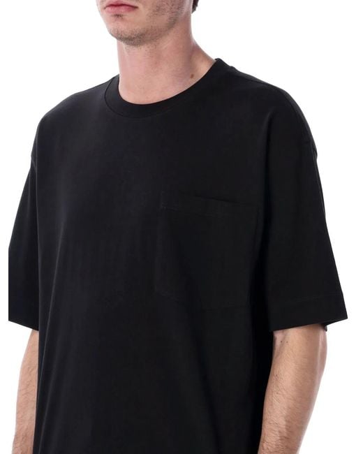 Dries Van Noten Black Pocket T-Shirt for men