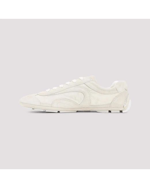 Prada Natural Montecarlo Re-Edition 2025 Nylon And Suede Sneakers for men