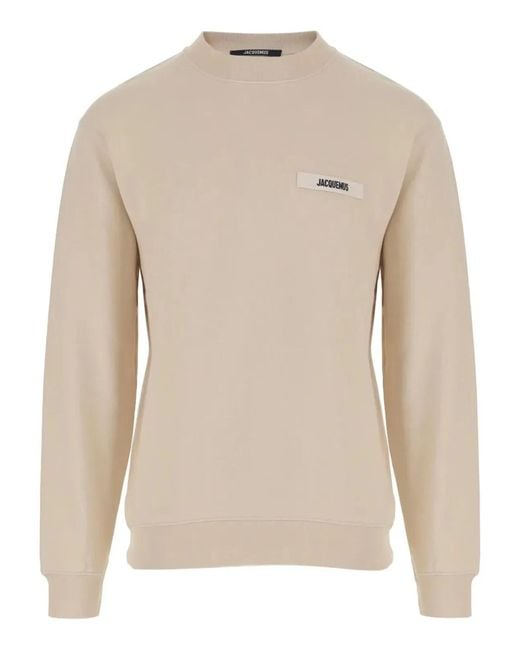 Jacquemus Natural Le Sweatshirt Gros Grain for men