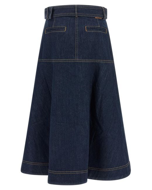 Zimmermann Blue Denim Skirt
