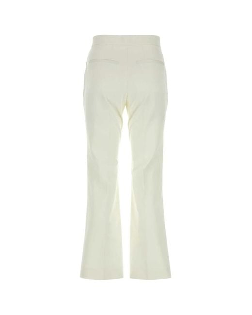 Jil Sander White Cotton Pant