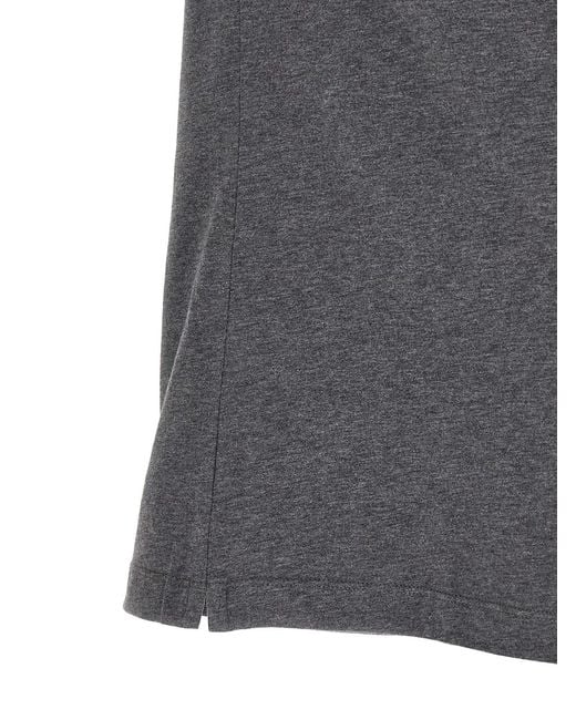 Brunello Cucinelli Gray 'Stemma Solomeo' T-Shirt for men