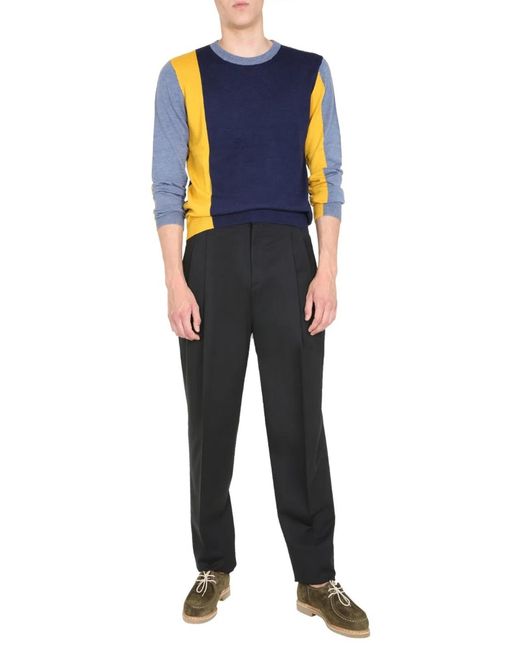 J.W. Anderson Blue Crew Neck Sweater for men