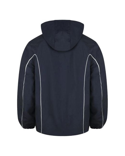 DIESEL Blue Polyamide Jacket for men