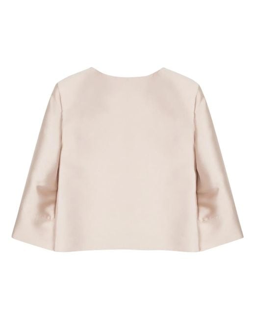 Alberta Ferretti Natural Mikado Jacket