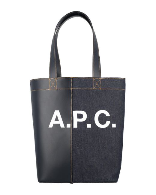 A.P.C. Black Axel Tote Bag for men