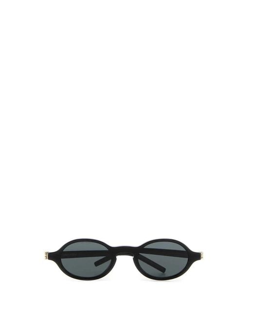 Saint Laurent Black Oval Sl M161 Sunglasses