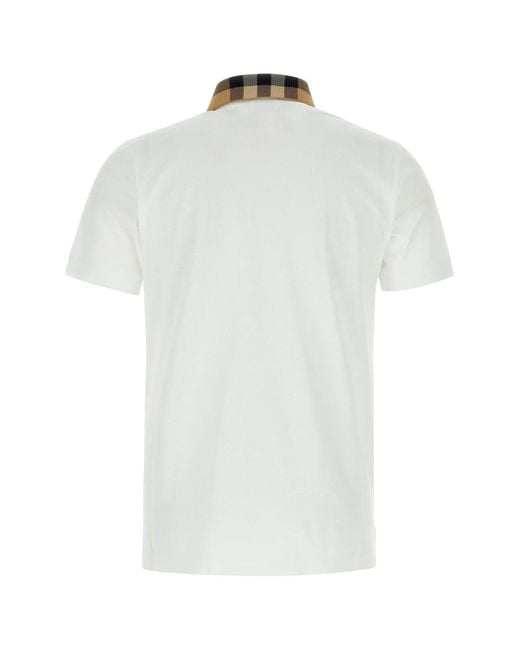 Burberry White Polo for men
