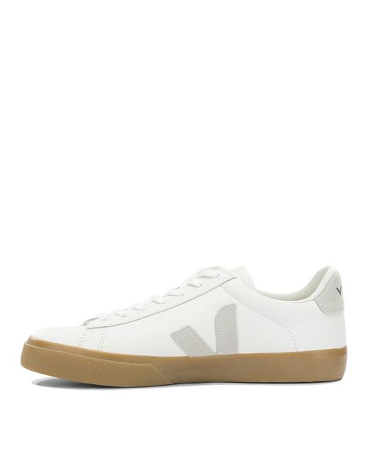Veja White "Campo" Low Sneakers for men