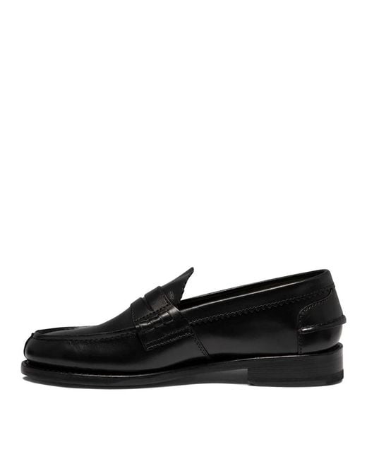 Saxone Of Scotland Black "Arran" Loafers for men