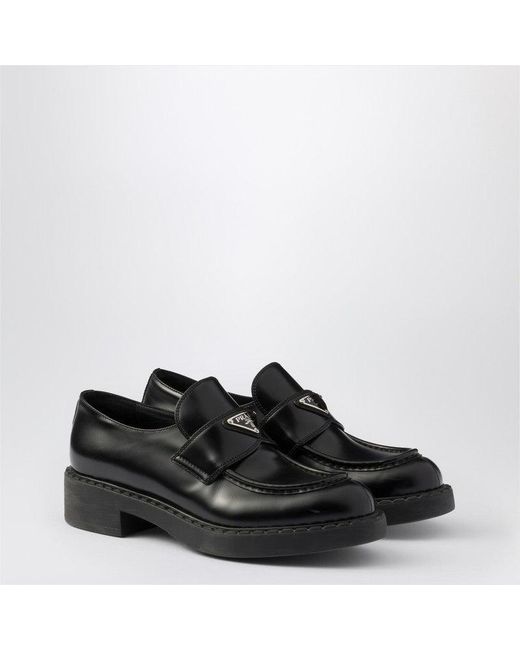 PRA CHOCOLATE BRUSHED LOAFERS WHITE AND BRONZE CALFSKIN