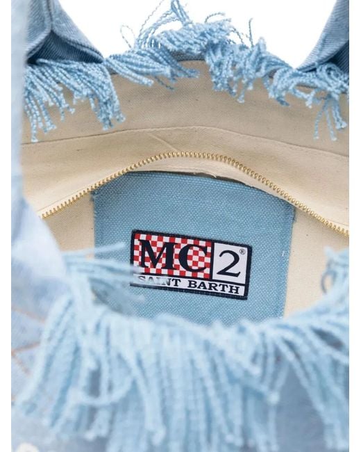 Mc2 Saint Barth Blue "Vanity" Tote Bag