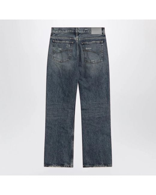 Balenciaga Blue Vintage Jeans With Worn Effect