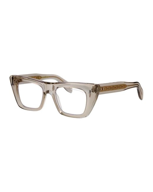 Cutler & Gross Brown Acetate Sand Crystal Optical