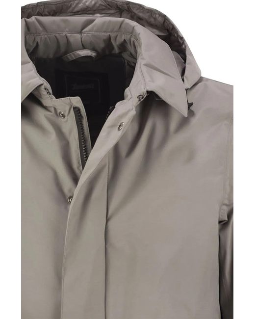Herno Gray Laminar 2-Layer Goretex Coat for men