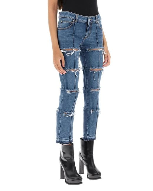 McQueen Blue Denim Pants
