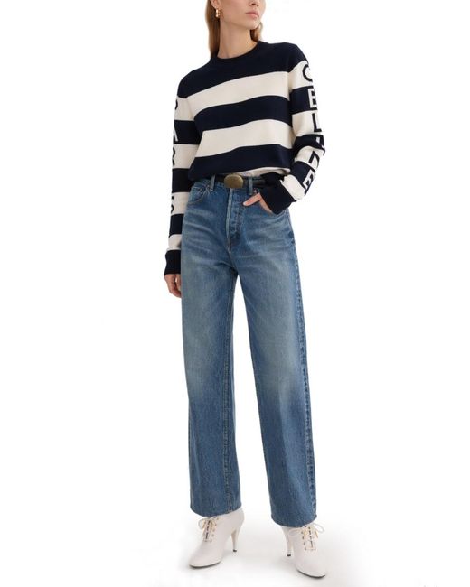 Céline Blue Maglia Con Logo