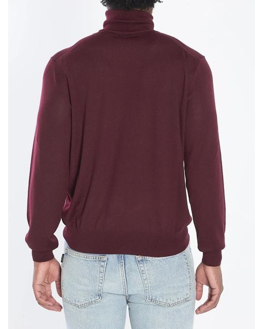 Saint Laurent Red Wool Pullover for men