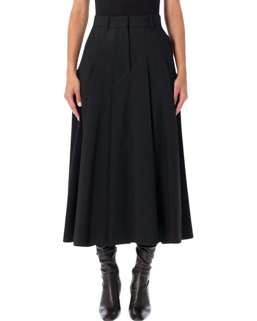 By Malene Birger Black Edena Midi Skirt