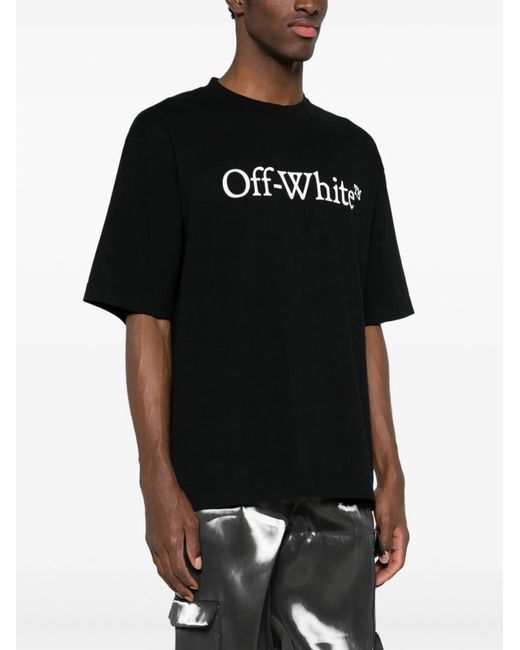 Off-White c/o Virgil Abloh Black Big Bookish Skate S/S Tee for men