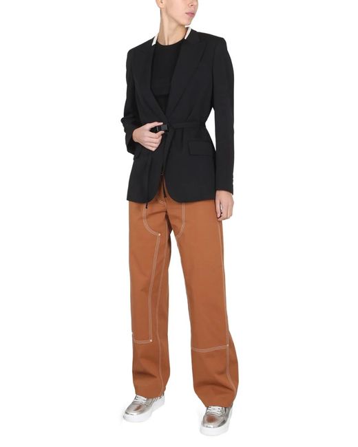 Stella McCartney Black Belted Blazer