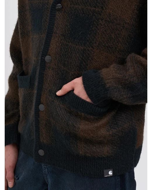 Carhartt Black Everson Alpaca Blend Cardigan for men