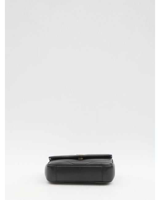 Saint Laurent White Loulou Mini Lambskin Bag