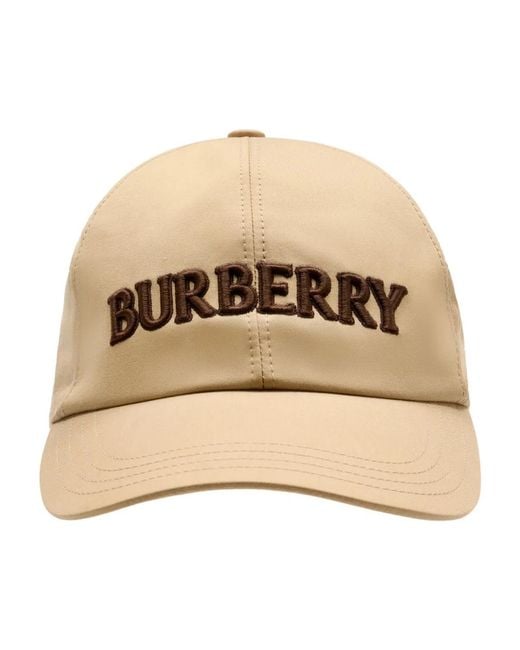 Burberry Natural Logo Cotton Baseball Cap for men