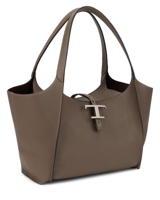 Tod's Brown Shopping Bag T Timeless