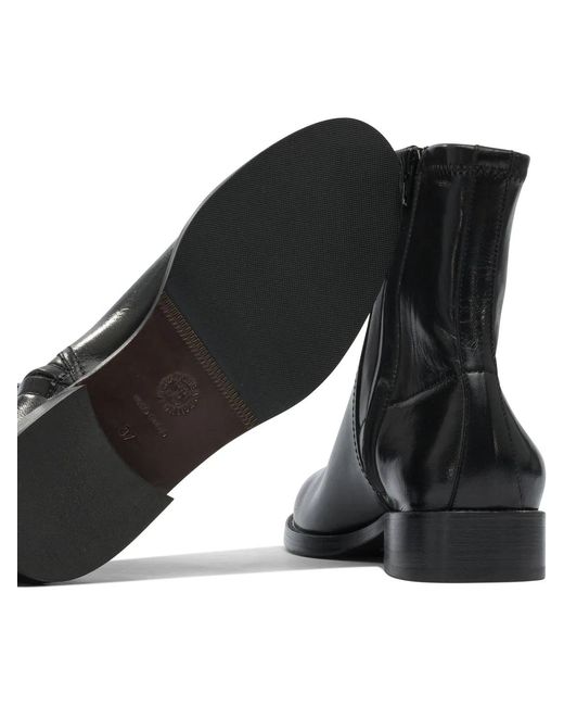 MARETTO® Black Rubber Ankle Boots