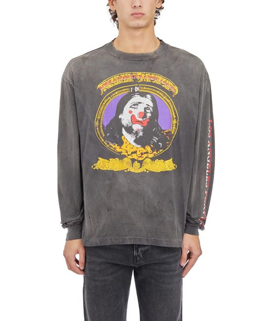 SAINT Mxxxxxx Gray L/S T-Shirt for men