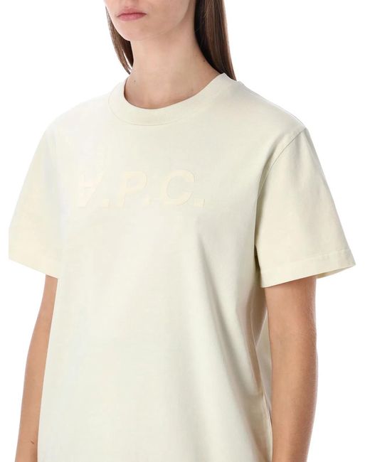 A.P.C. White Standard Grand Vpc Cotton T-Shirt