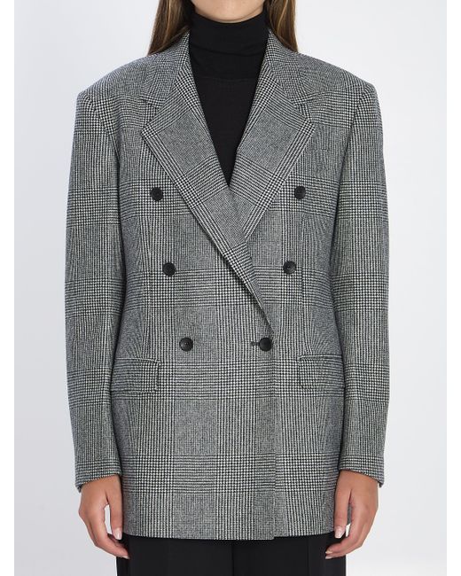Tagliatore Gray Loreley Ouble-Breasted Blazer