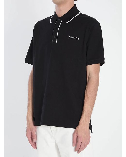 Gucci Black Polo Shirt for men