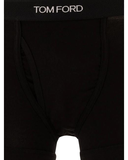 Tom Ford Black 2-Pack Boxer With Logo for men
