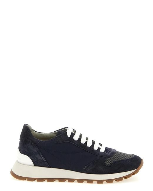 Brunello Cucinelli Blue 'Active' Sneakers