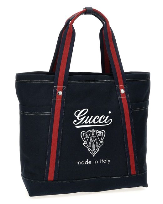 Gucci Blue Large Coat Of Arms Shopping for men