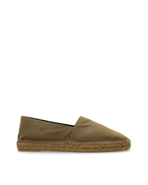 Saint Laurent Green Cassandre Ysl Logo Espadrilles for men