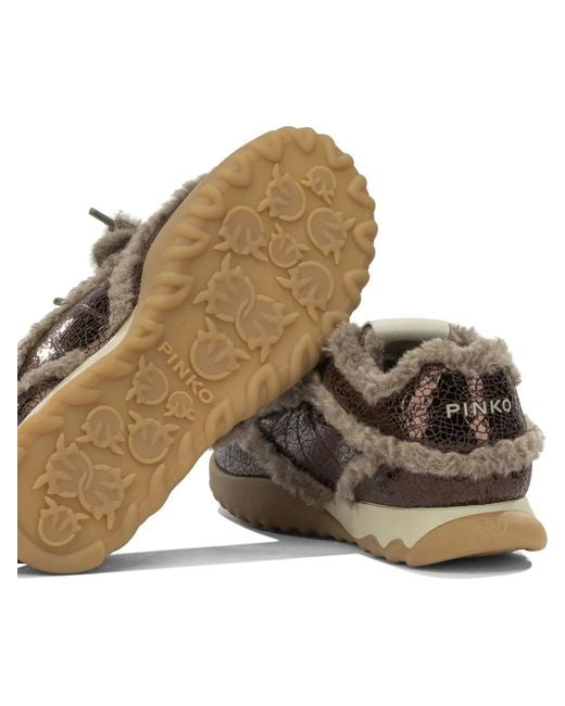Pinko Brown Sneakers & Slip-On