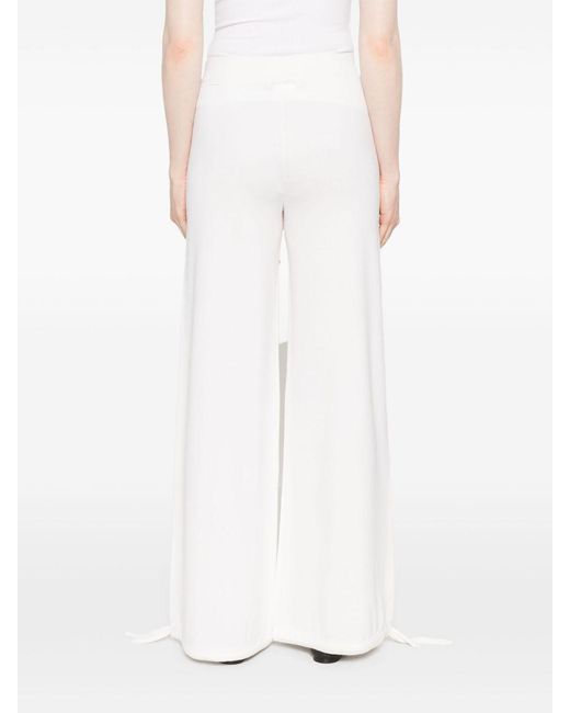 Max Mara White Wool Trousers