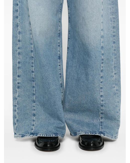 Mother Blue Jean The Pipe Dream Sneak Denim Hood
