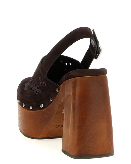 Jimmy Choo Brown Alida' Clog