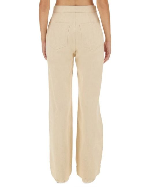Jil Sander Natural Flared Pants