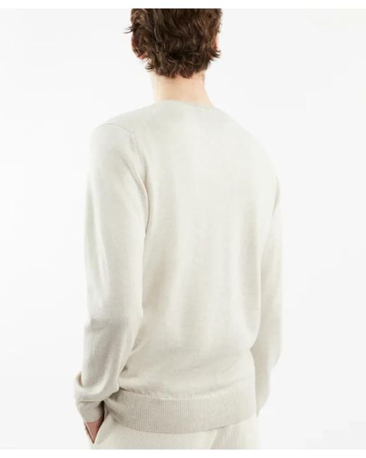 Fay White 100% Wool Comfortable Sweater for men