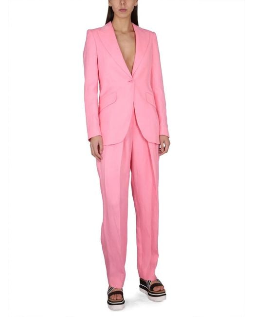 Stella McCartney Pink Single-Breasted Blazer