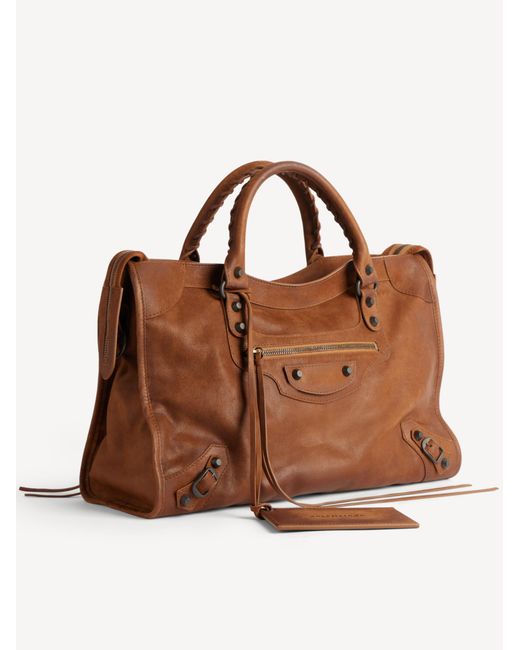 Balenciaga Brown Le City Bag M