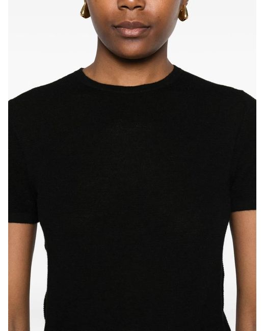 Lisa Yang Black Ira Cashmere T-Shirt