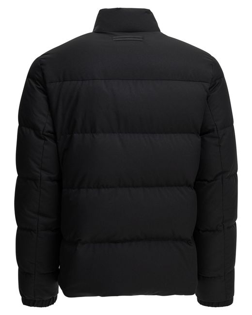 Zegna Black Short Down Jacket for men