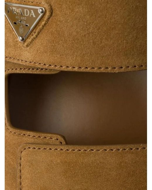 Prada Brown Suede Sandals for men